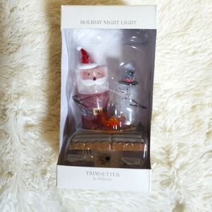 NIB Trimsetter by Dillards Holiday night light w SANTA & SNOWMAN